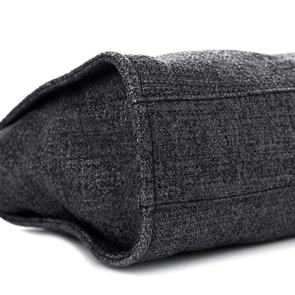 Chanel Lurex Boucle Small Deauville Tote Black 10 of 10