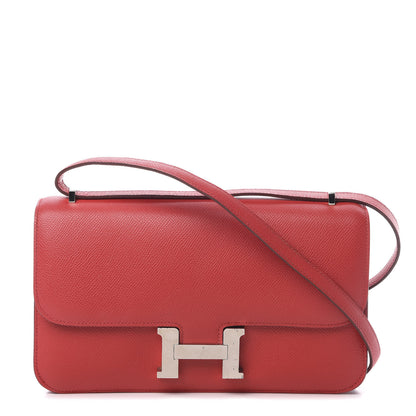 Hermes Epsom Constance Elan 25 Rouge Casaque 1 of 11