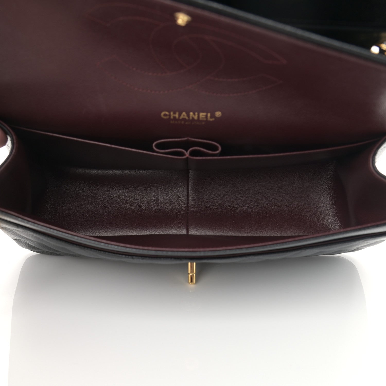 Chanel Caviar Quilted Jumbo Double Flap Black 7 of 12