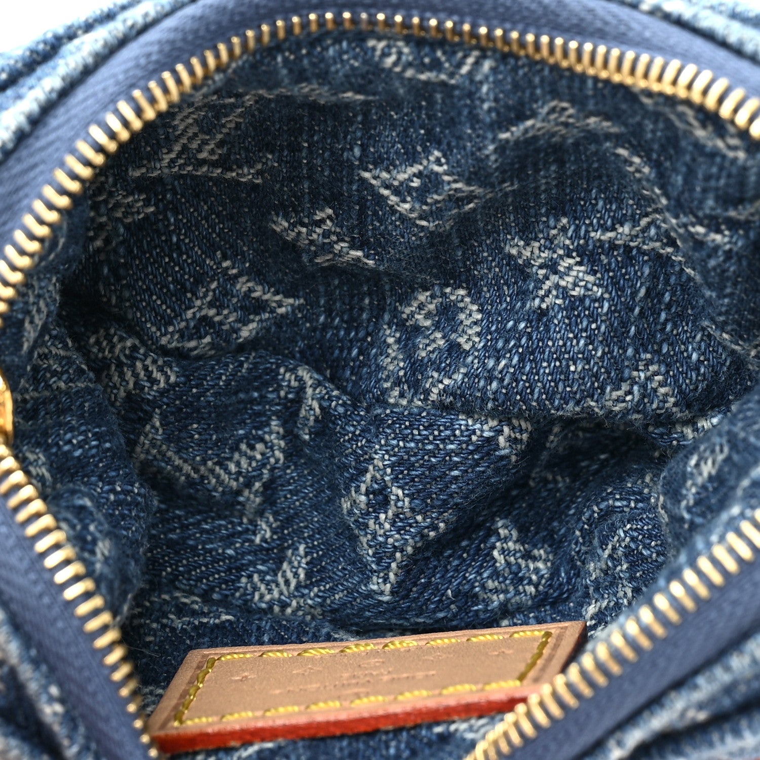 Louis Vuitton Monogram Denim Croissant MM Blue 7 of 11