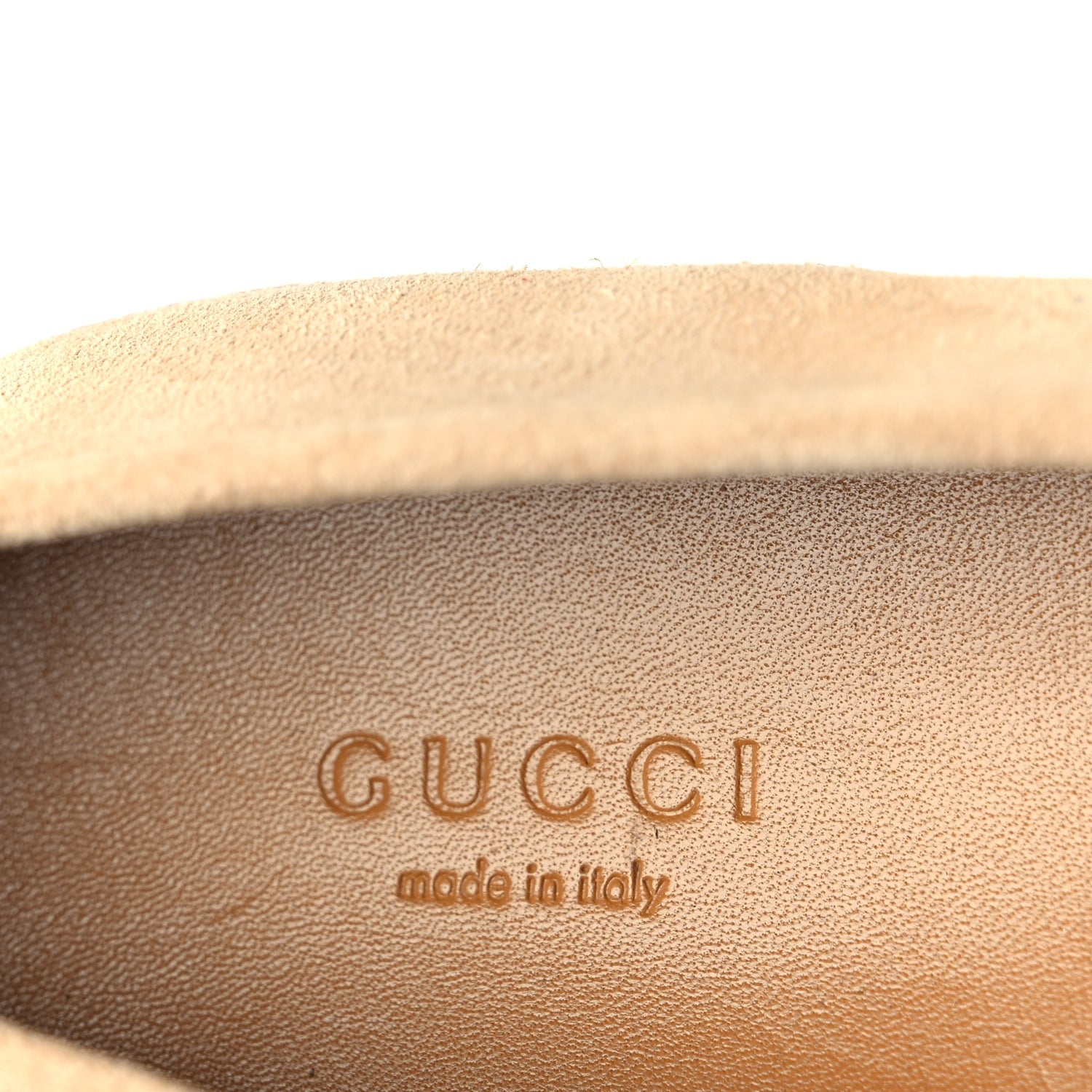 Gucci Suede Horsebit Womens Jordaan Loafers 39 Pink Sand 8 of 9