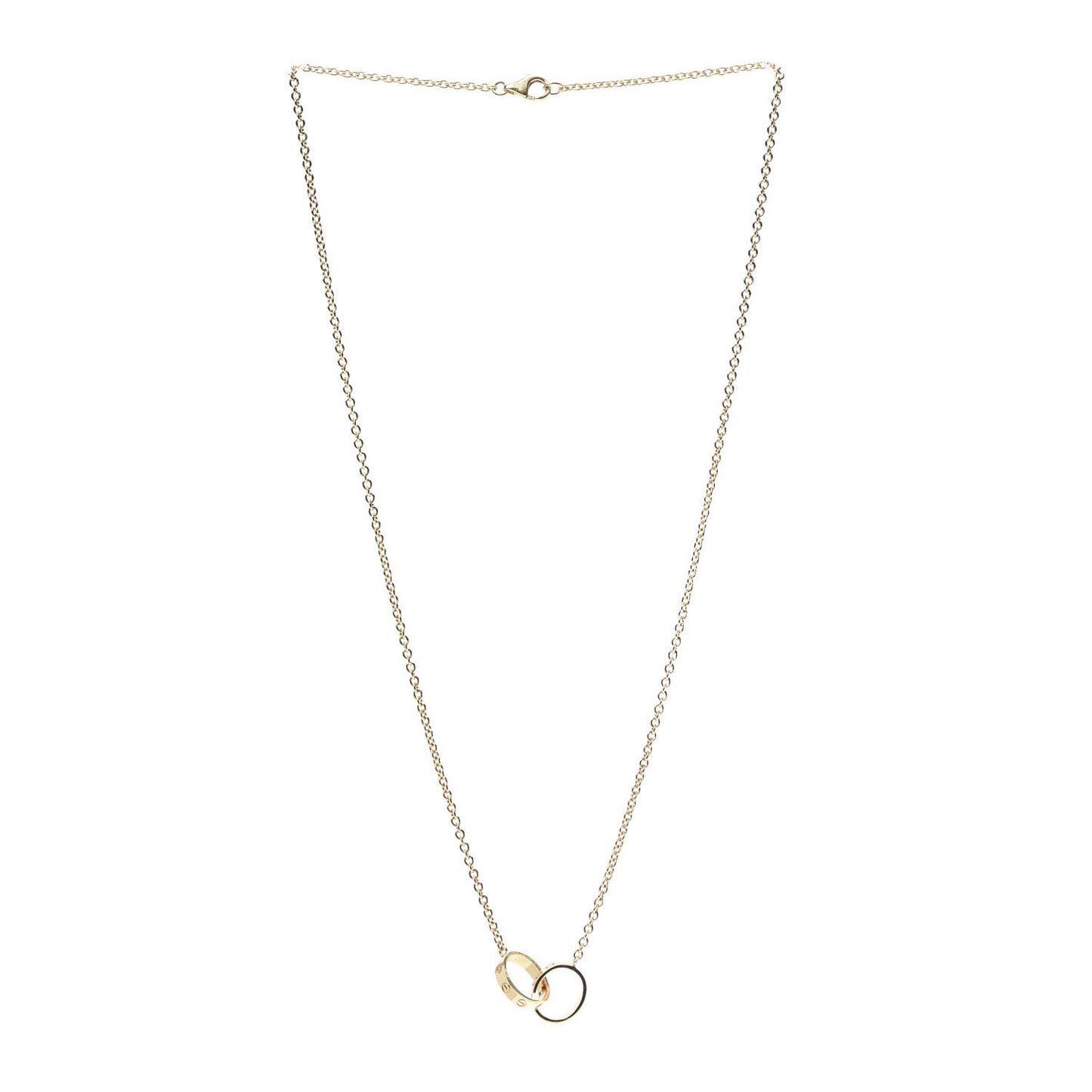 18K Yellow Gold Interlocking LOVE Necklace