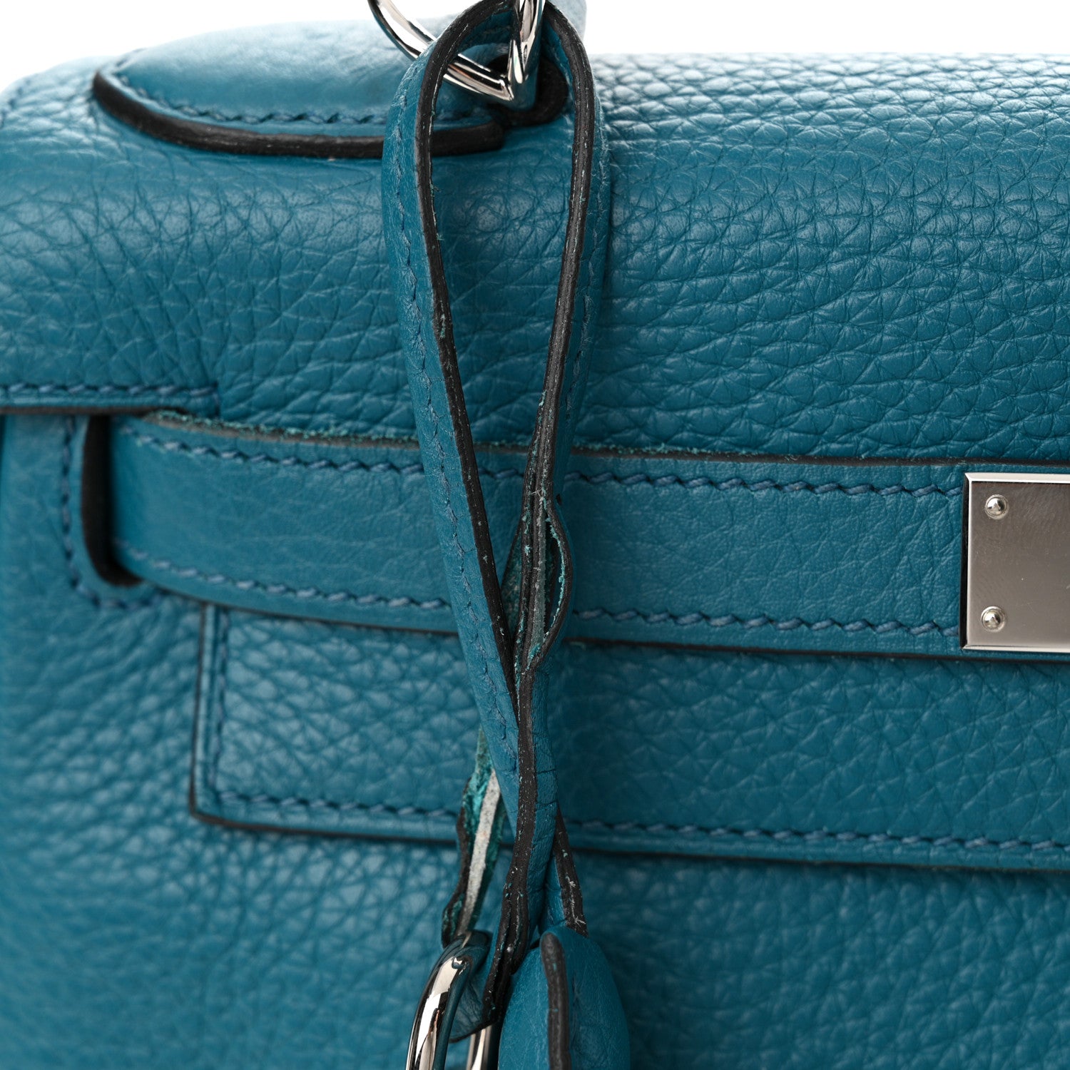 Hermes Taurillon Clemence Kelly Retourne 28 Bleu Izmir 18 of 18