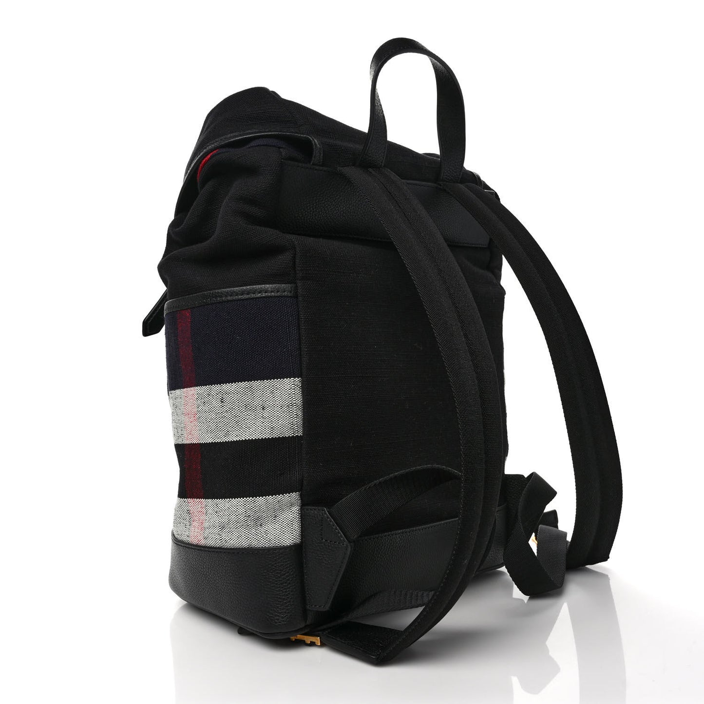 Overdyed Canvas Mega Check Drifton Backpack Black