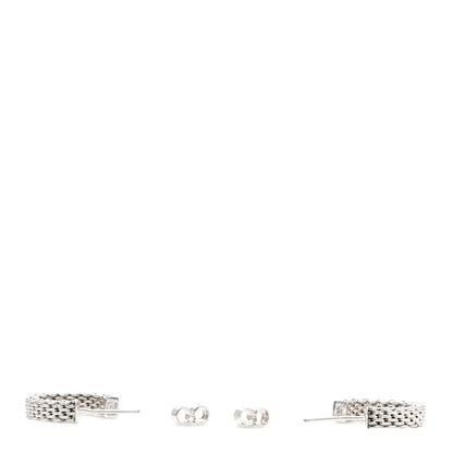 Tiffany Sterling Silver Small Somerset Hoop Earrings 3 of 5