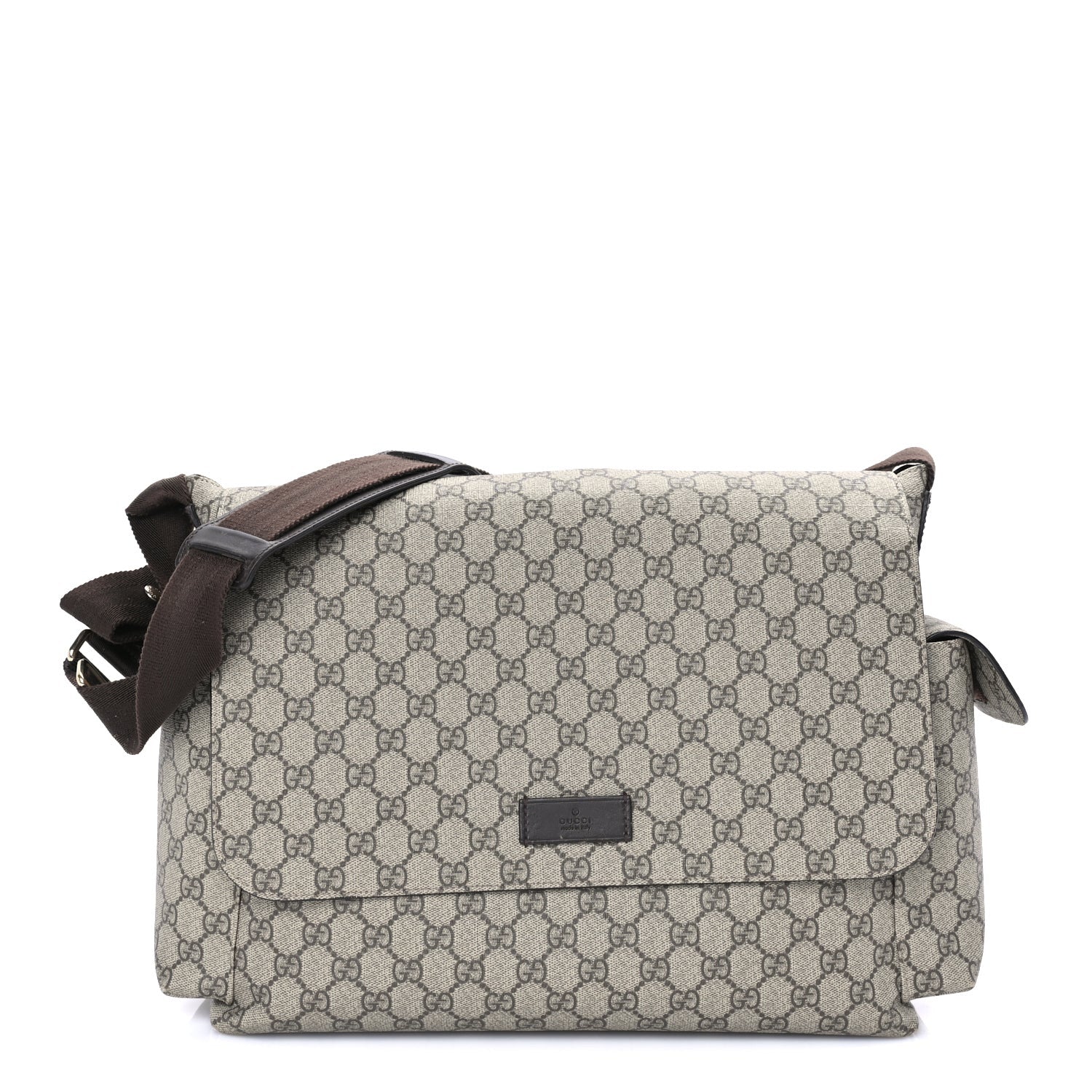 Gucci GG Plus Monogram Messenger Diaper Bag  Dark Brown 1 of 7