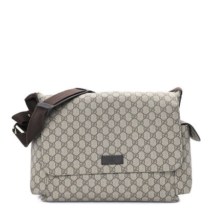 Gucci GG Plus Monogram Messenger Diaper Bag  Dark Brown 1 of 7