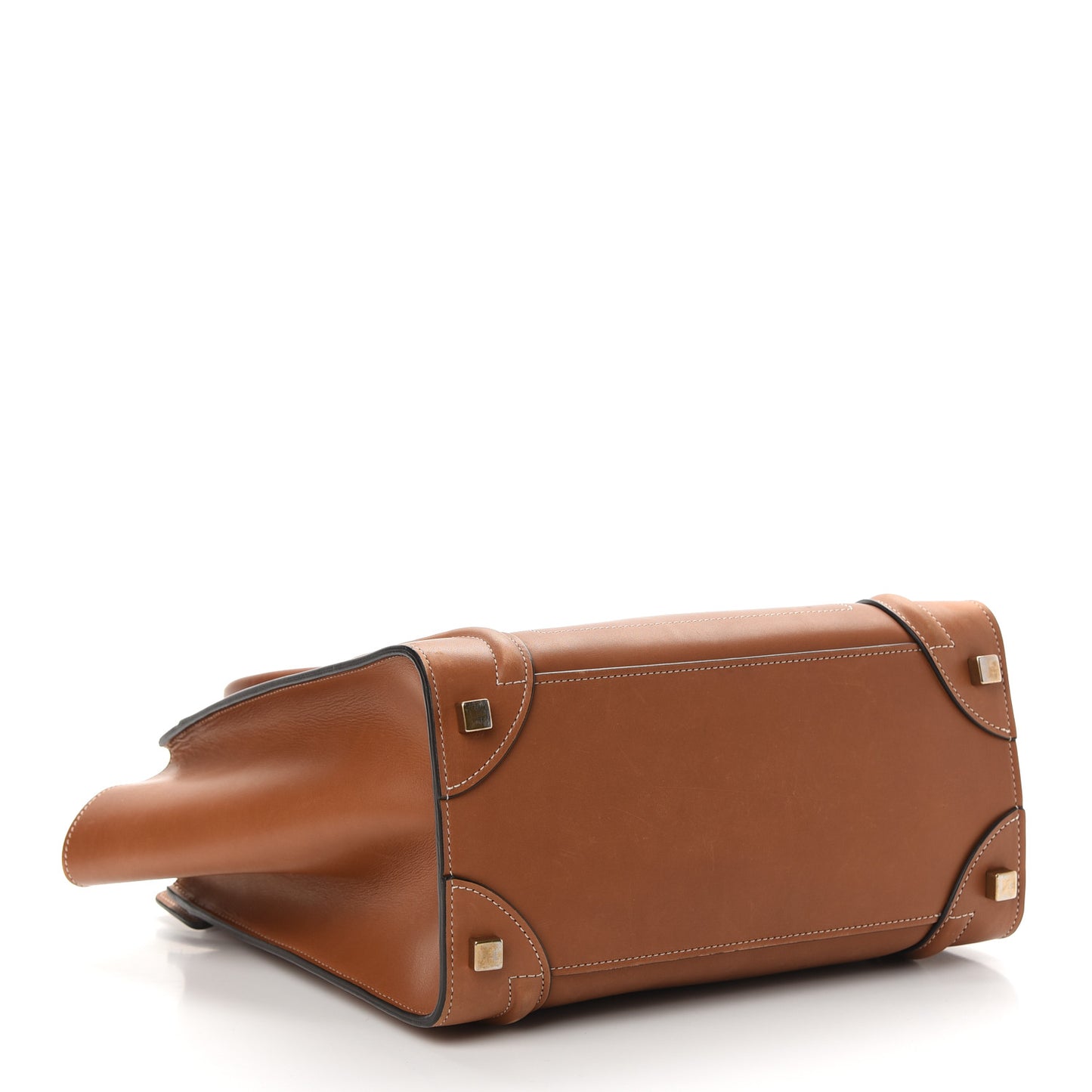 Natural Calfskin Micro Luggage Tan