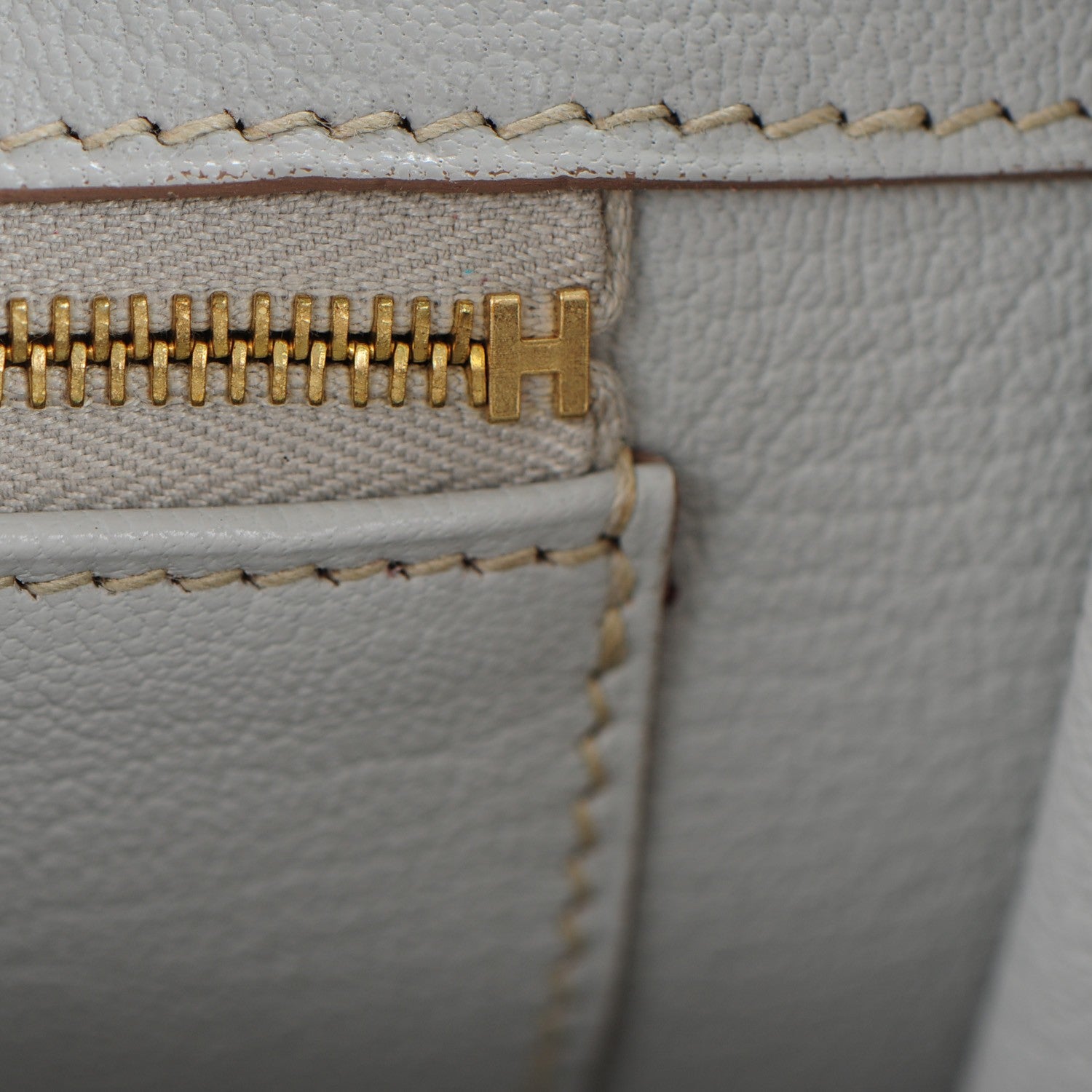 Hermes Chevre Mysore Bi-Color Horseshoe Birkin 30 Rose Lipstick Gris Perle 13 of 25