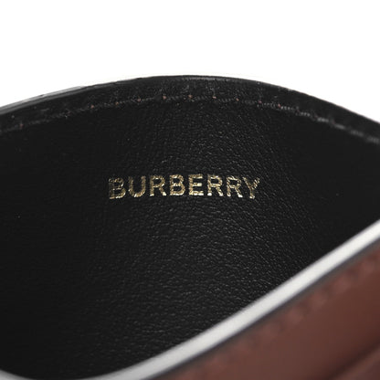 Burberry E-Canvas Calfskin Sandon Check Card Case Dark Birch 6 of 6
