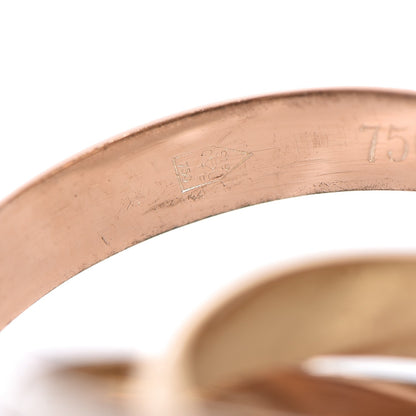 Cartier 18K Pink Yellow White Gold Trinity Ring 48 4.25 4 of 4