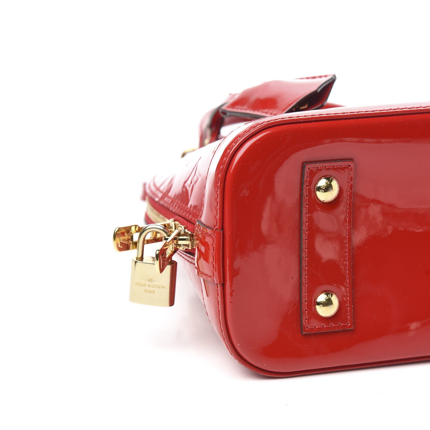 Louis Vuitton Vernis Alma BB Cherry 8 of 11