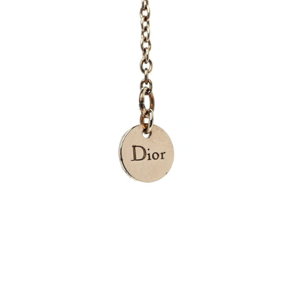 Christian Dior Metal Crystal Clair D Lune Necklace Gold 5 of 5