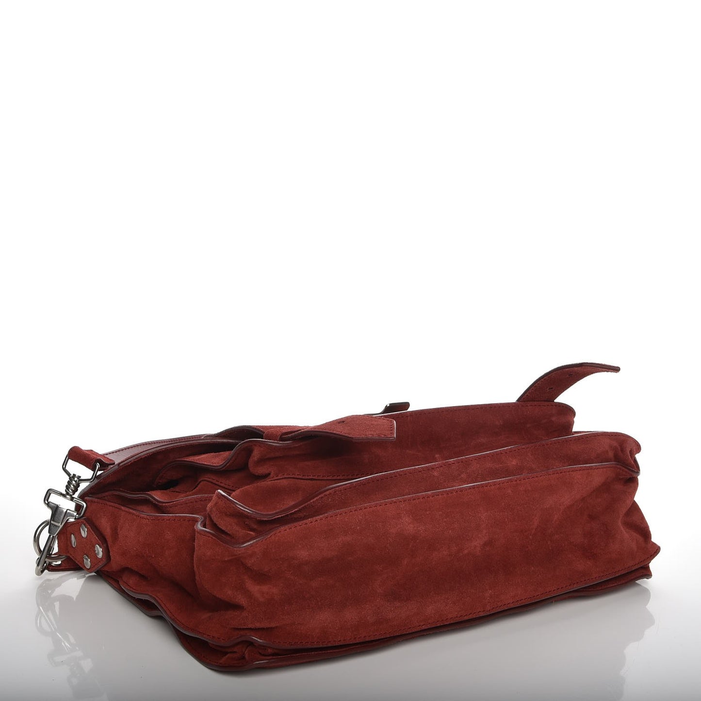 Suede Medium PS1 Satchel Midnight Plum