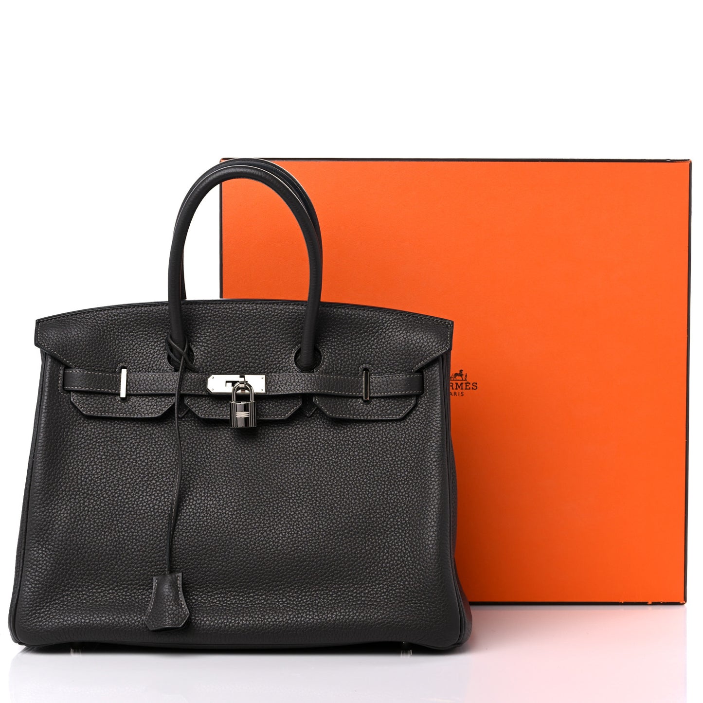 Taurillon Clemence Birkin 35 Graphite