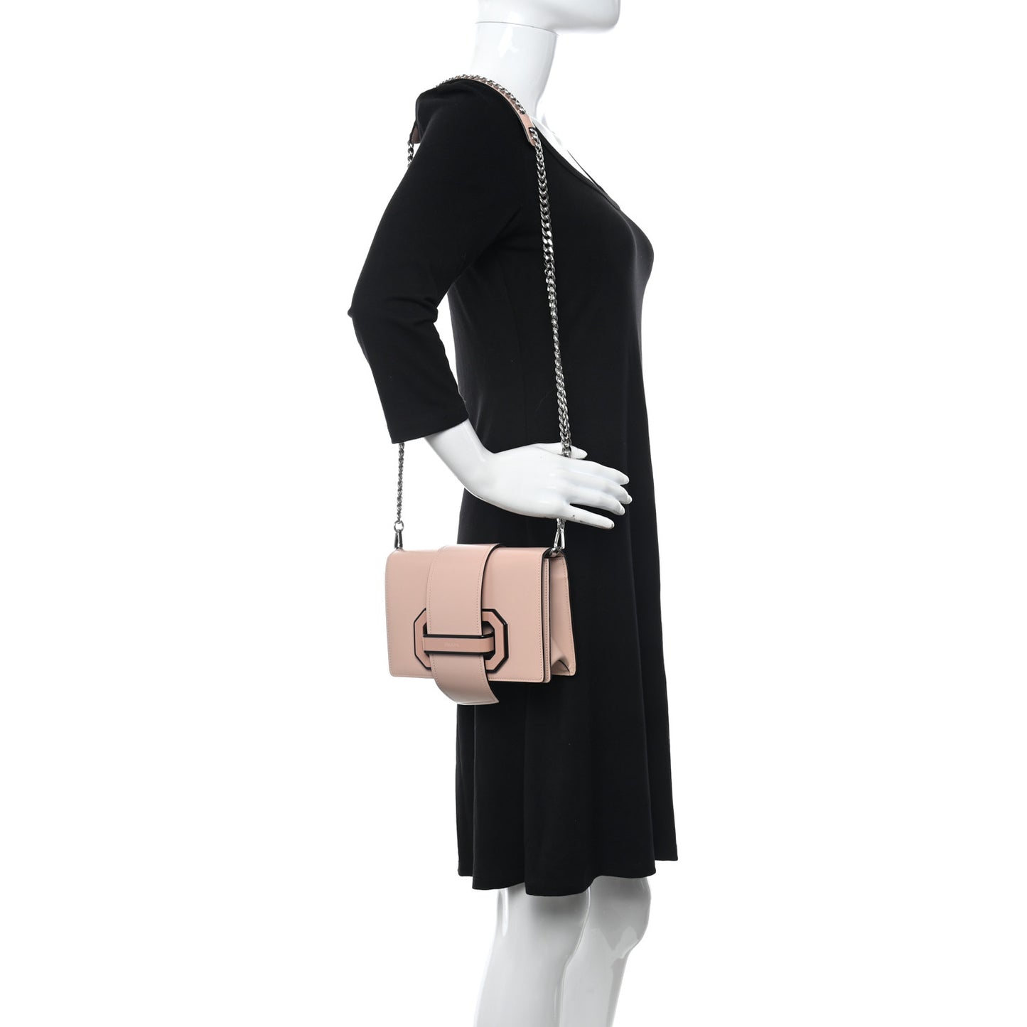 Spazzolato Soft Calfskin Plex Ribbon Bag Pesco