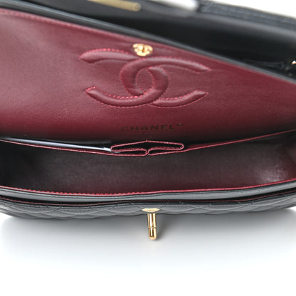 Chanel Lambskin Quilted Medium Double Flap Black 4 of 8