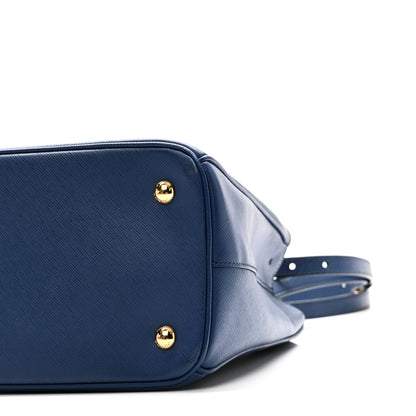 Prada Saffiano Lux Medium Tote Bluette 9 of 9