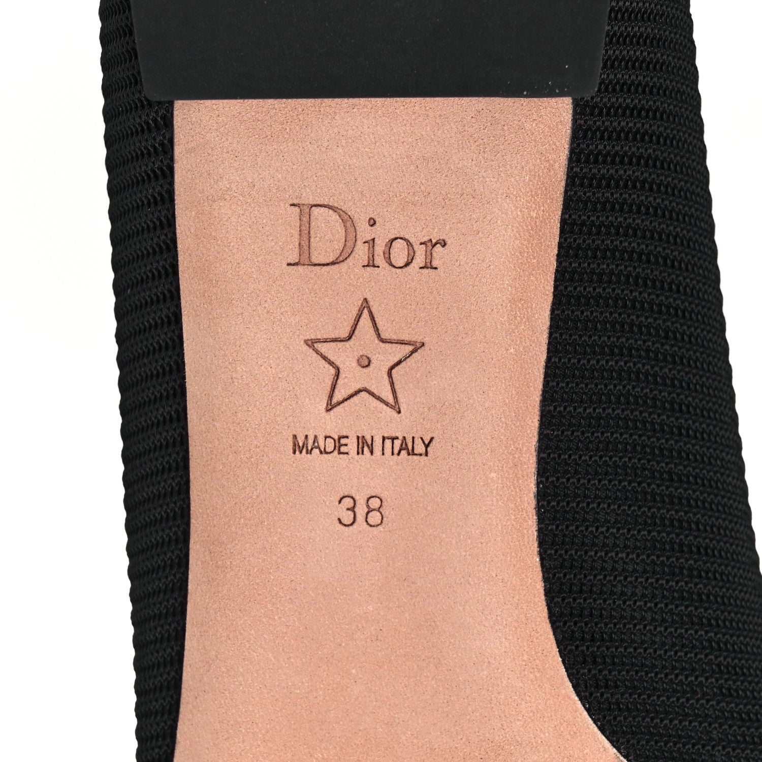 Christian Dior Technical Fabric Pointed Toe Flats 38 Black 6 of 9