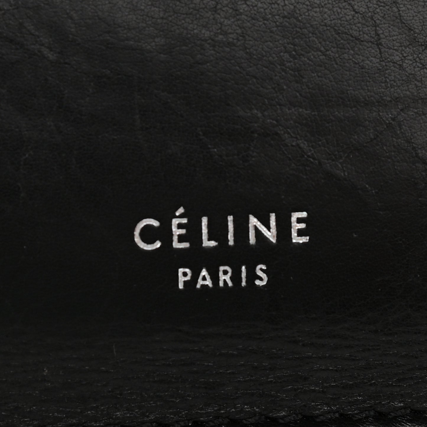 Smooth Calfskin Medium Clasp Shoulder Bag Black