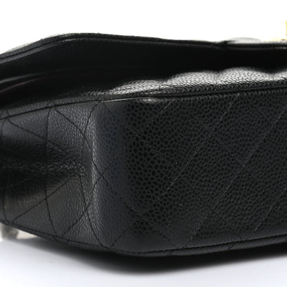 Chanel Caviar Quilted Medium Double Flap Black 9 of 11