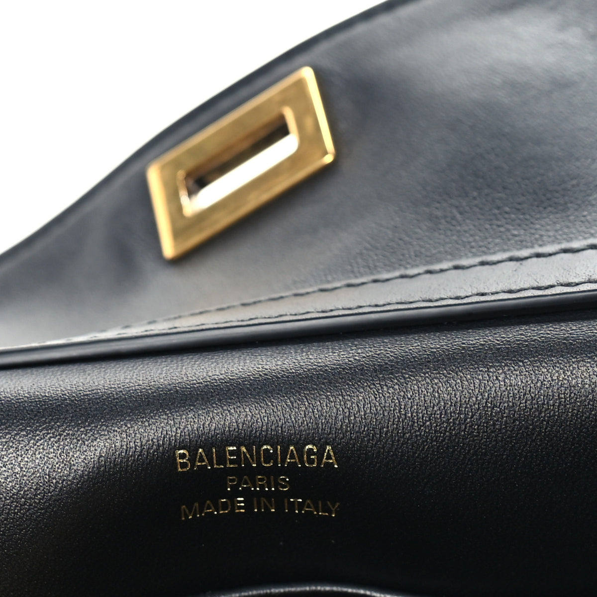 Natural Smooth Calfskin Mini Rodeo Top Handle Handbag Black