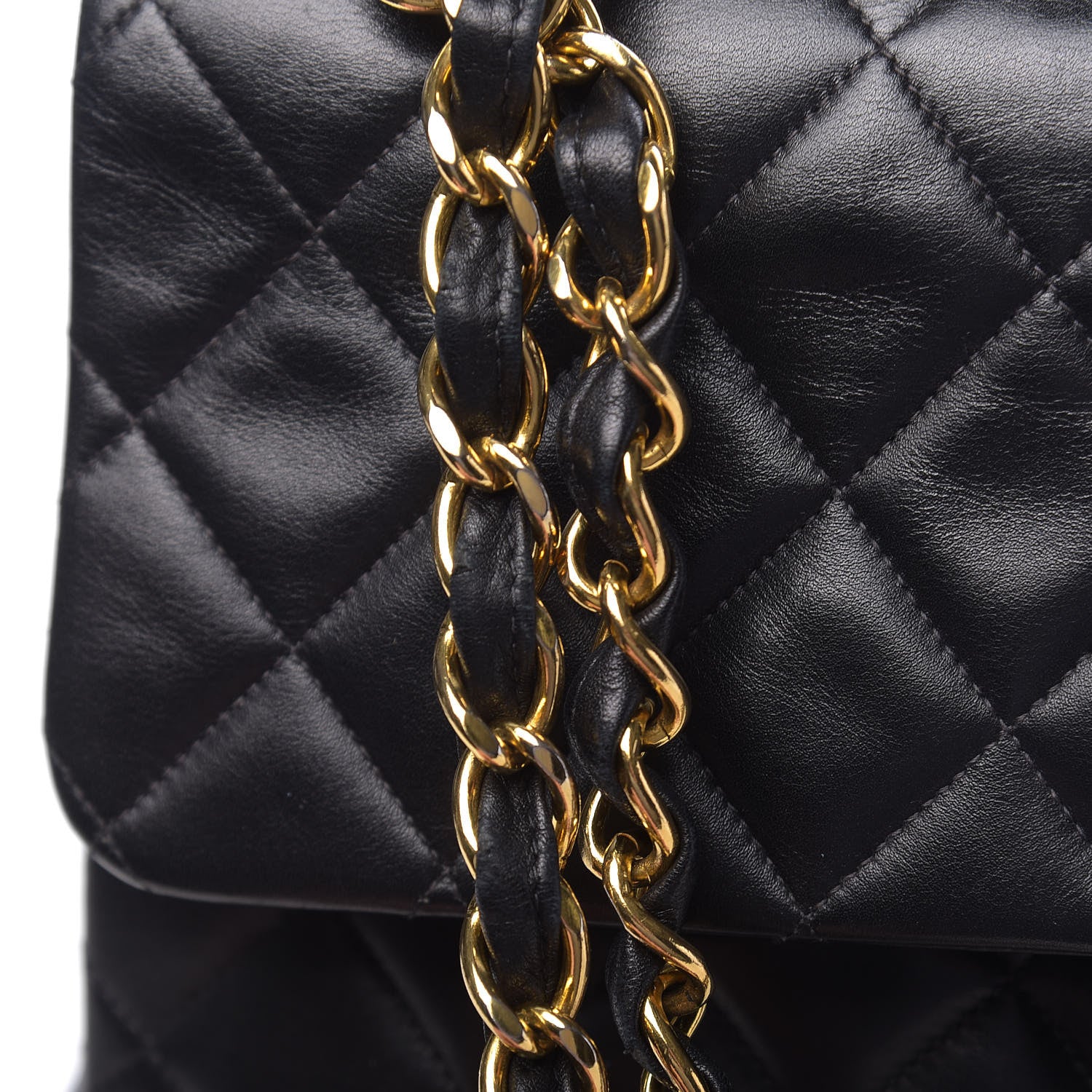 Chanel Lambskin Quilted XL Jumbo Single Flap Black 12 of 14