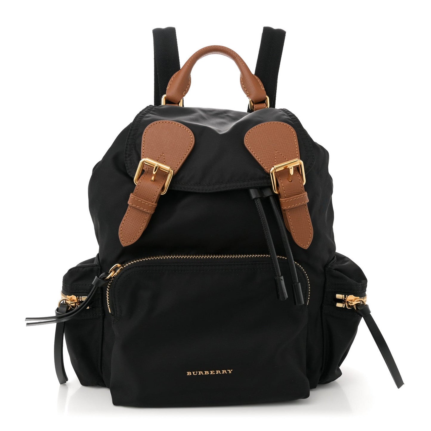 Nylon Medium Rucksack Backpack Black