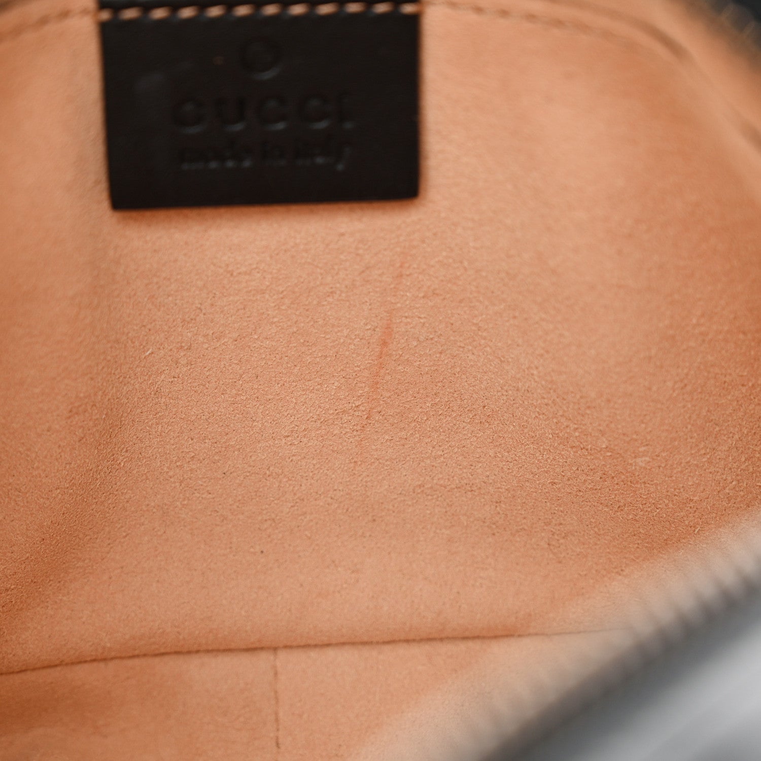 Gucci Calfskin Matelasse Mini GG Marmont Chain Shoulder Bag Black 8 of 12