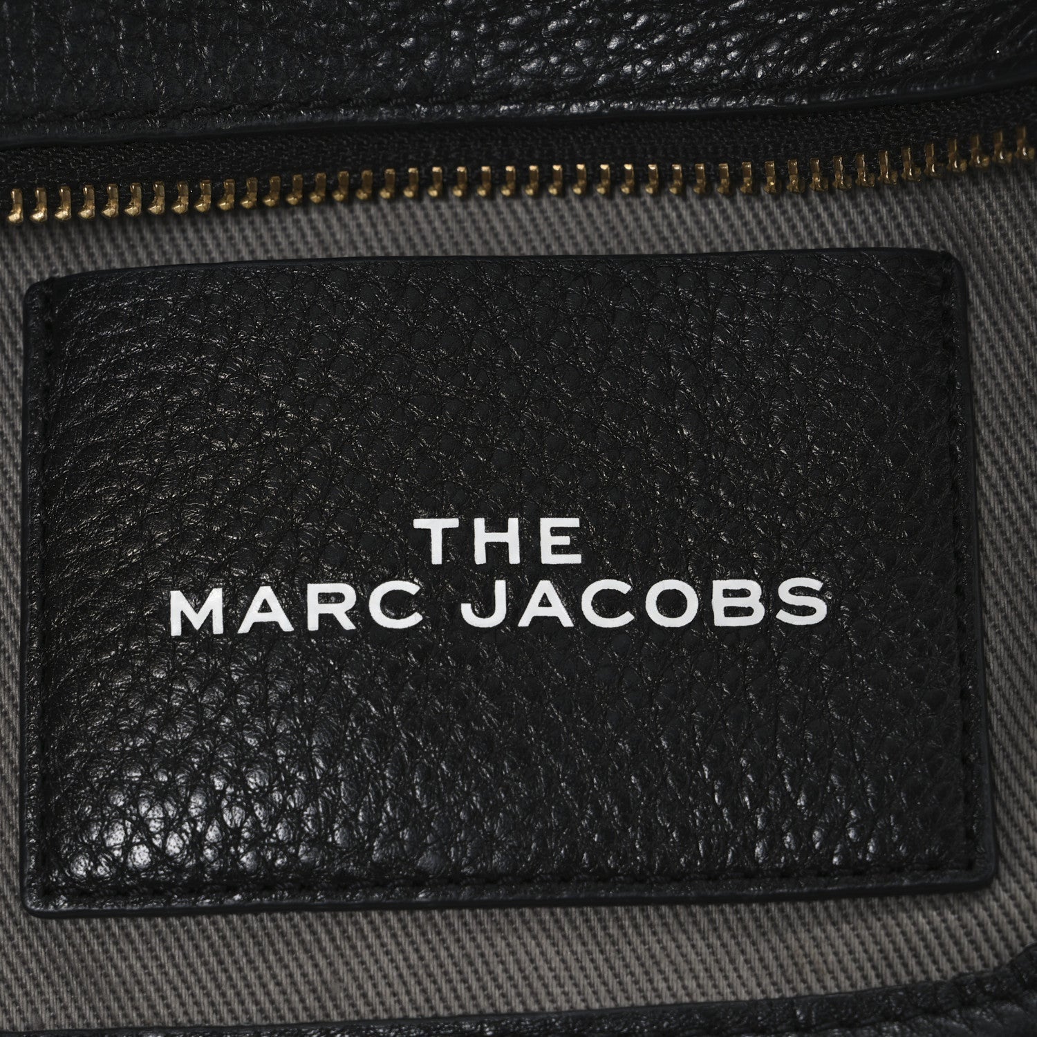 Marc Jacobs Grained Calfskin Small The Tote Bag Black 6 of 7