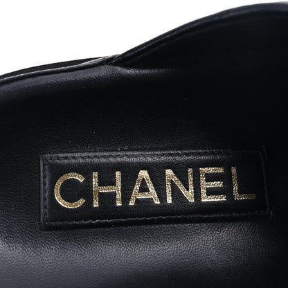 Chanel Lambskin Quilted CC Turnlock Mules 39  Black 8 of 9