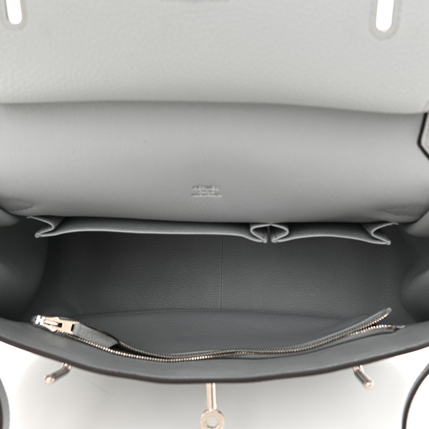 Hermes Taurillon Clemence Jypsiere 28 Bleu Arctic 4 of 9