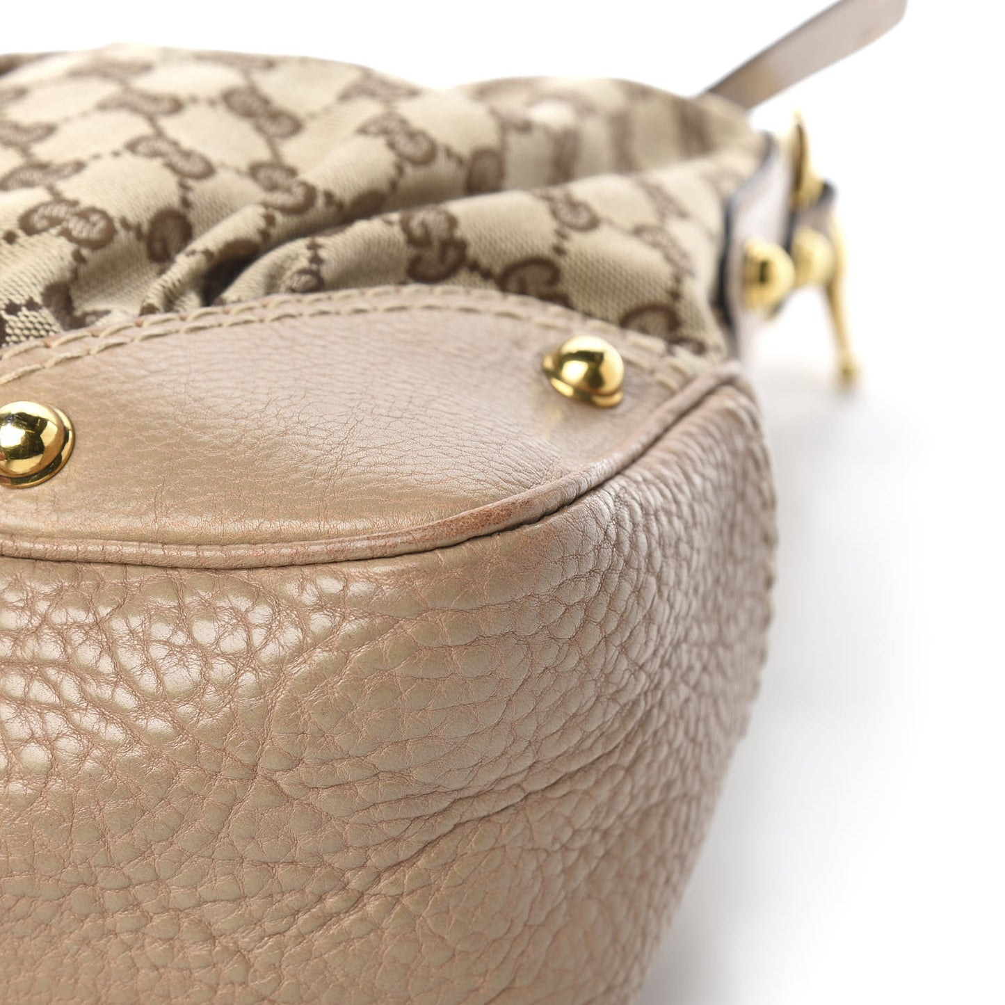 Monogram Medium Jockey Hobo Beige
