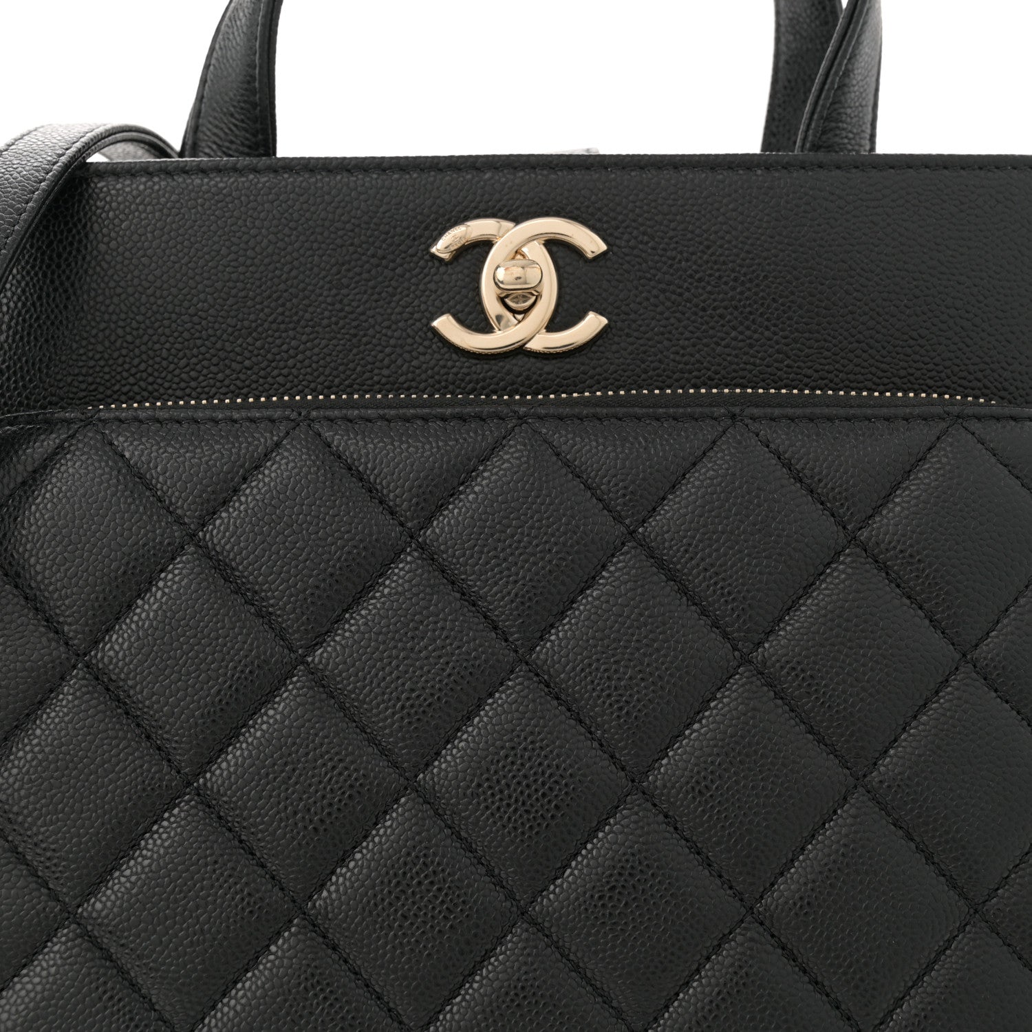 Chanel Caviar Quilted Small Business Affinity Shopping Bag Black 8 of 12