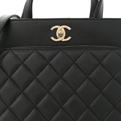 Chanel Caviar Quilted Small Business Affinity Shopping Bag Black 8 of 12