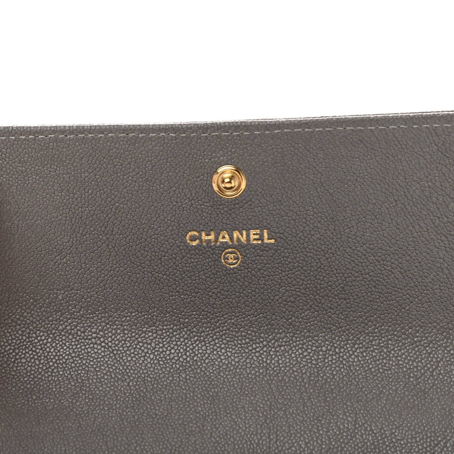 Chanel Caviar Quilted Medium Boy Flap Wallet Grey 6 of 8