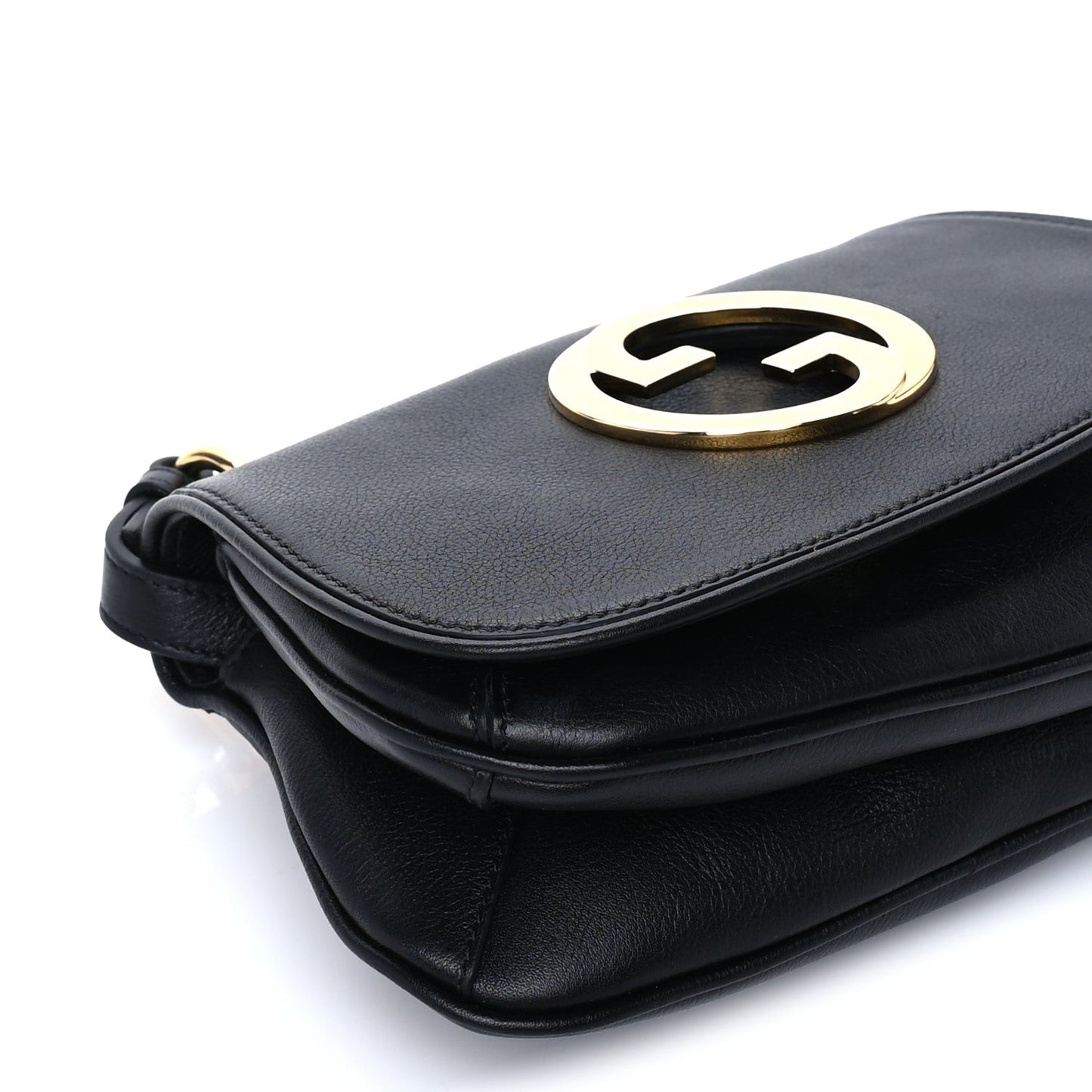Roxy Calfskin Web Mini Blondie Shoulder Bag Black