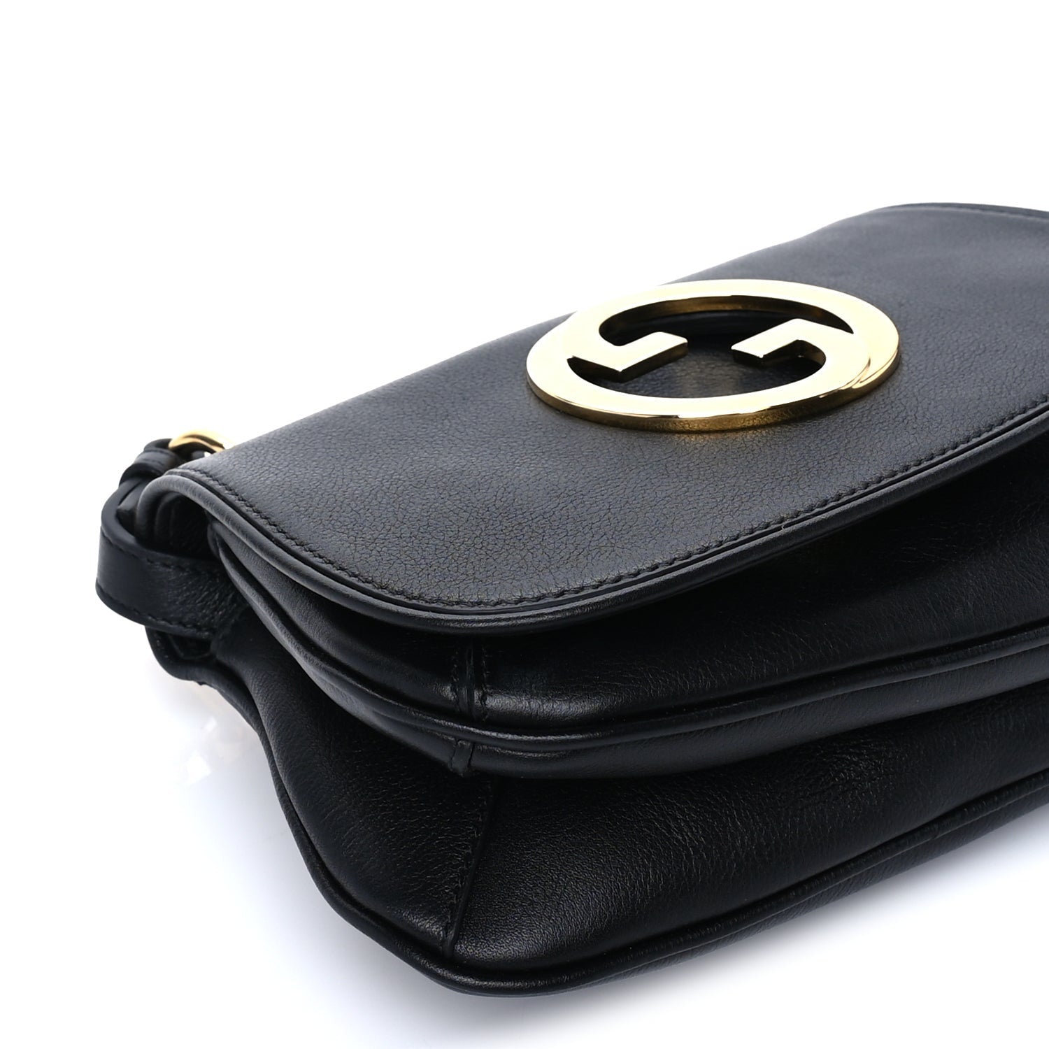 Gucci Roxy Calfskin Web Mini Blondie Shoulder Bag Black 7 of 8