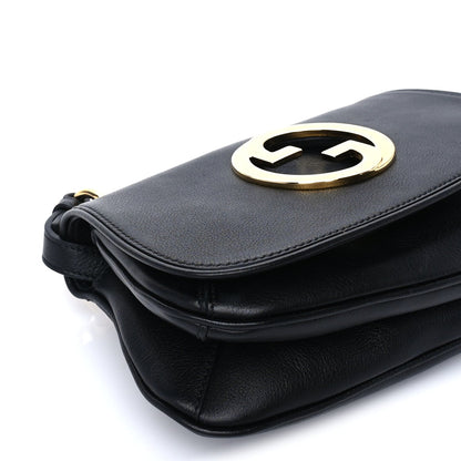 Gucci Roxy Calfskin Web Mini Blondie Shoulder Bag Black 7 of 8