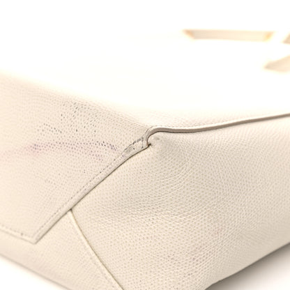 Celine Grained Calfskin Small Vertical Cabas Cream 8 of 28