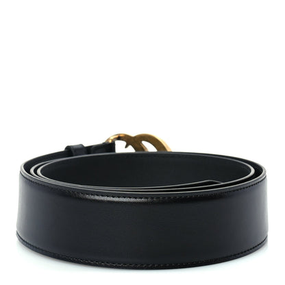 Gucci Plutone Calfskin Geometric Double G 40mm Belt 100 40  Black 2 of 5