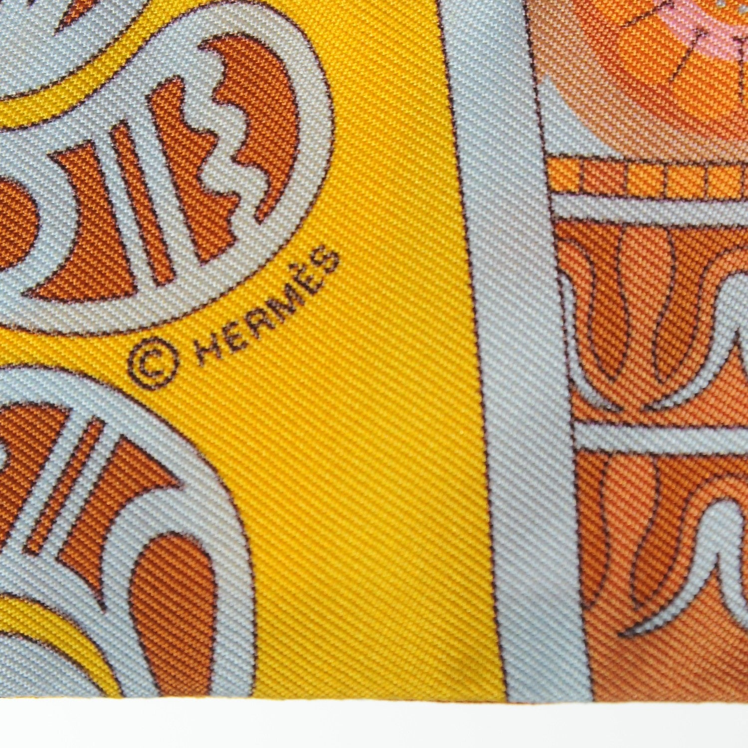 Hermes Silk Geometrie Cretoise Silk Twilly 4 of 5