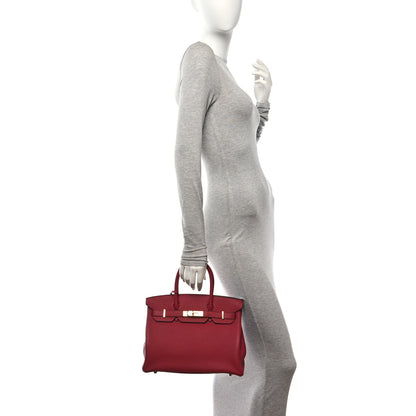 Hermes Togo Birkin 30 Rouge Grenat 2 of 12