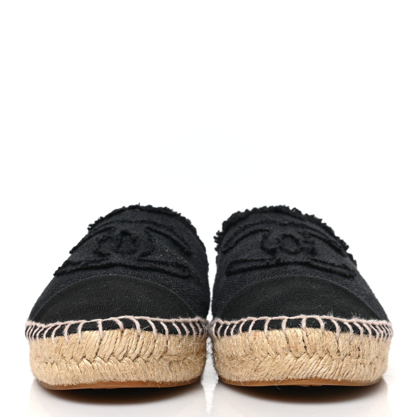 Linen CC Espadrilles 36 Black