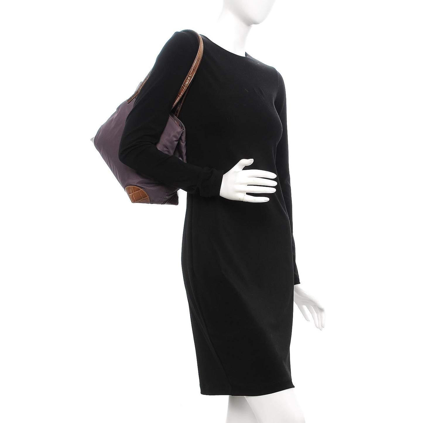 Tessuto Nylon Faux Croc Tote