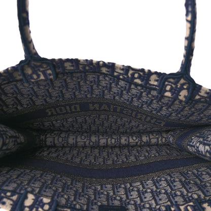 Christian Dior Oblique Large Book Tote  Blue Multicolor 4 of 8