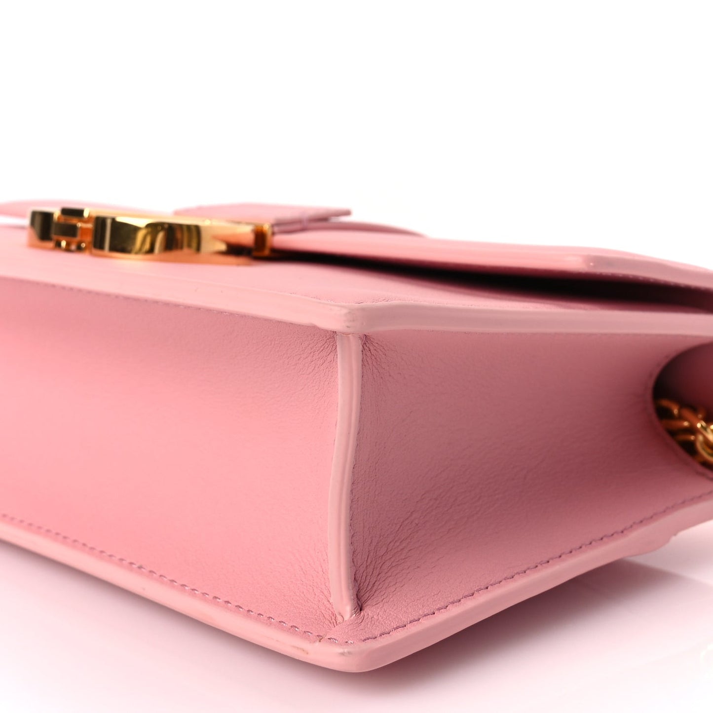 Calfskin 30 Montaigne East West Chain Flap Bag Pink