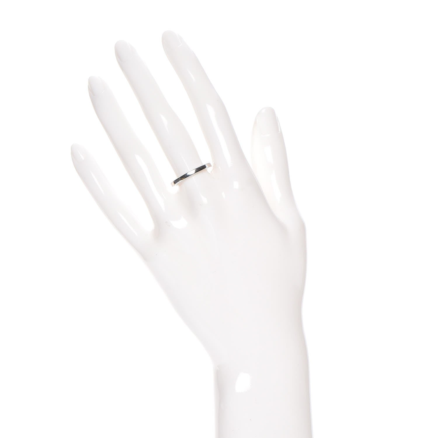 Chopard 18K White Gold Wedding Band Ring 7 2 of 4