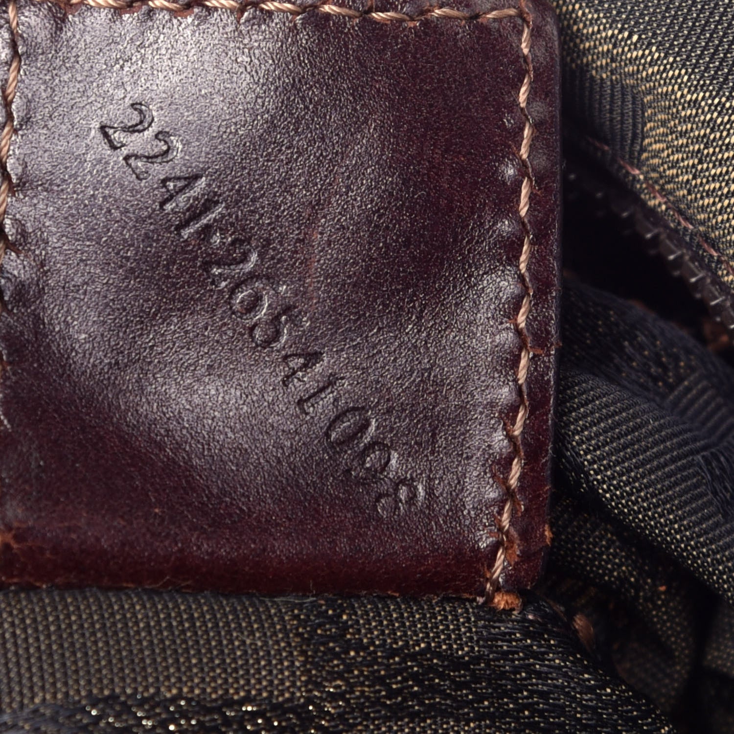 Fendi Fabric FF 1925 Mini Cosmetic Bag Tobacco 6 of 10