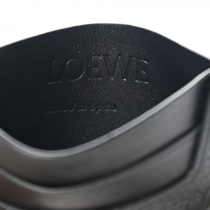 Loewe Soft Grained Calfskin Plain Card Holder Black 6 of 7